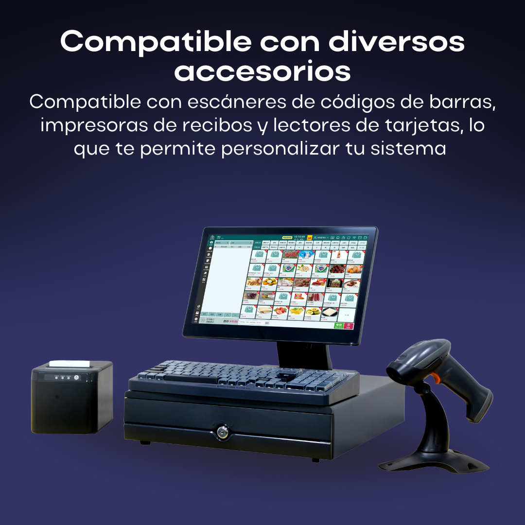 Windows 11 Point of Sale System with 15.6-inch Dual Touchscreen, i5 Processor, POS with 8GB RAM + 128GB ROM