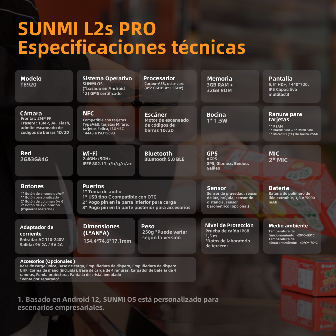POS Android 12 Sunmi L2s Pro