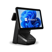 All-in-one Point of Sale with 15.6''' Touchscreen. Windows 11 Operating System and an i5 processor with 58mm thermal receipt printer, WIFI, 4GB of RAM and 64GB of ROM.