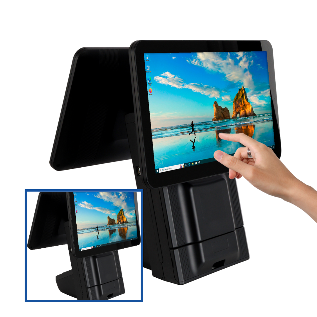 Punto de Venta M9W con Pantalla Dual de 15.6'' Windows 10