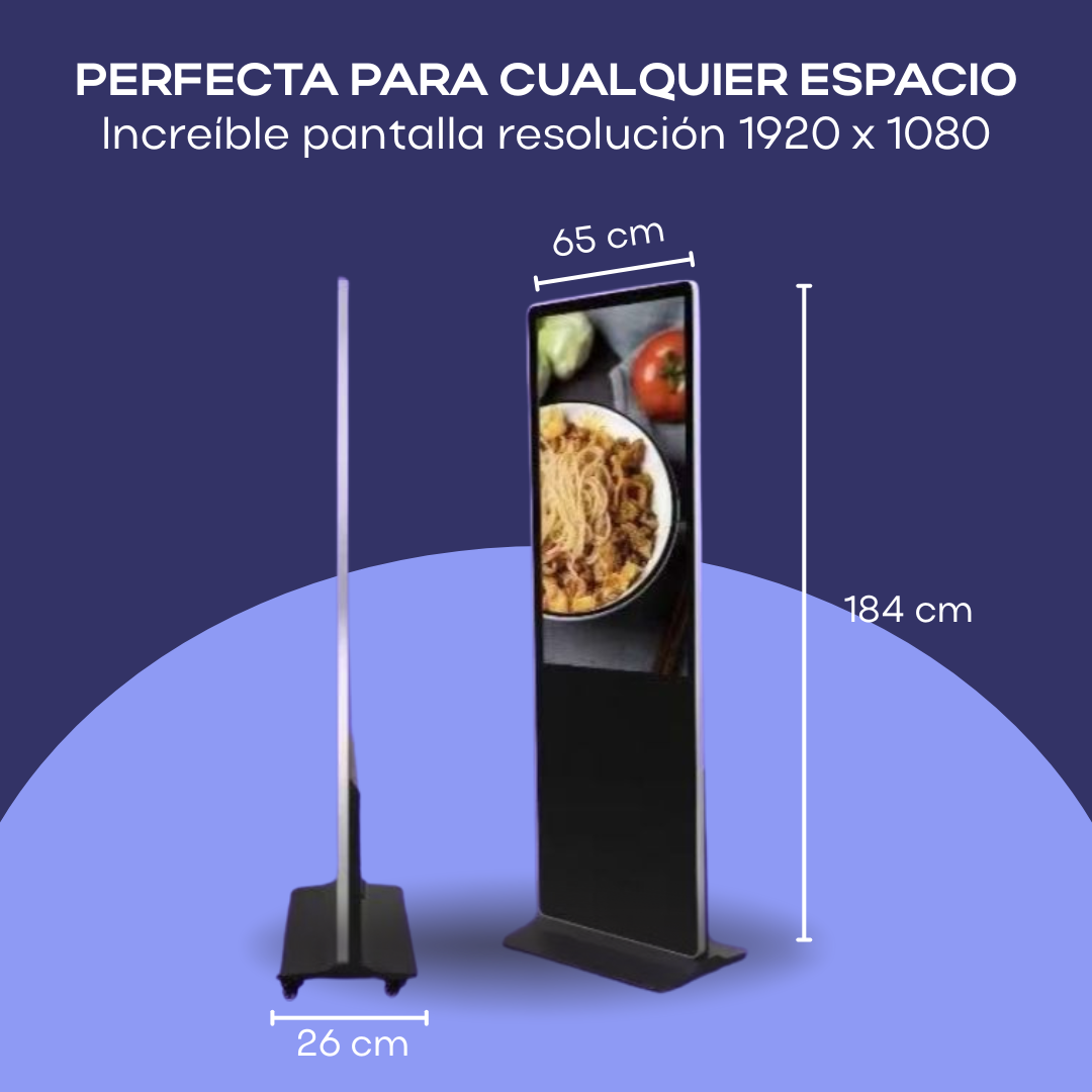 Kiosco Totem Digital Táctil Interactivo 32" Full HD con Windows 10