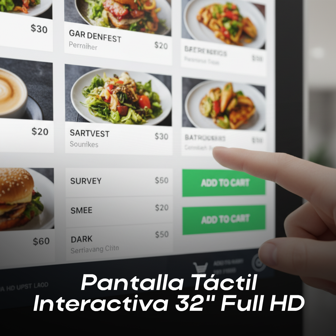 Kiosco Totem Digital Táctil Interactivo 32" Full HD con Windows 10