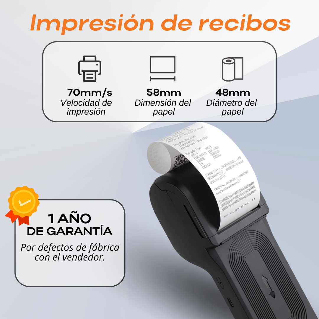 XP-P1 Portable Thermal Printer and 1D/2D Barcode Scanner Point of Sale