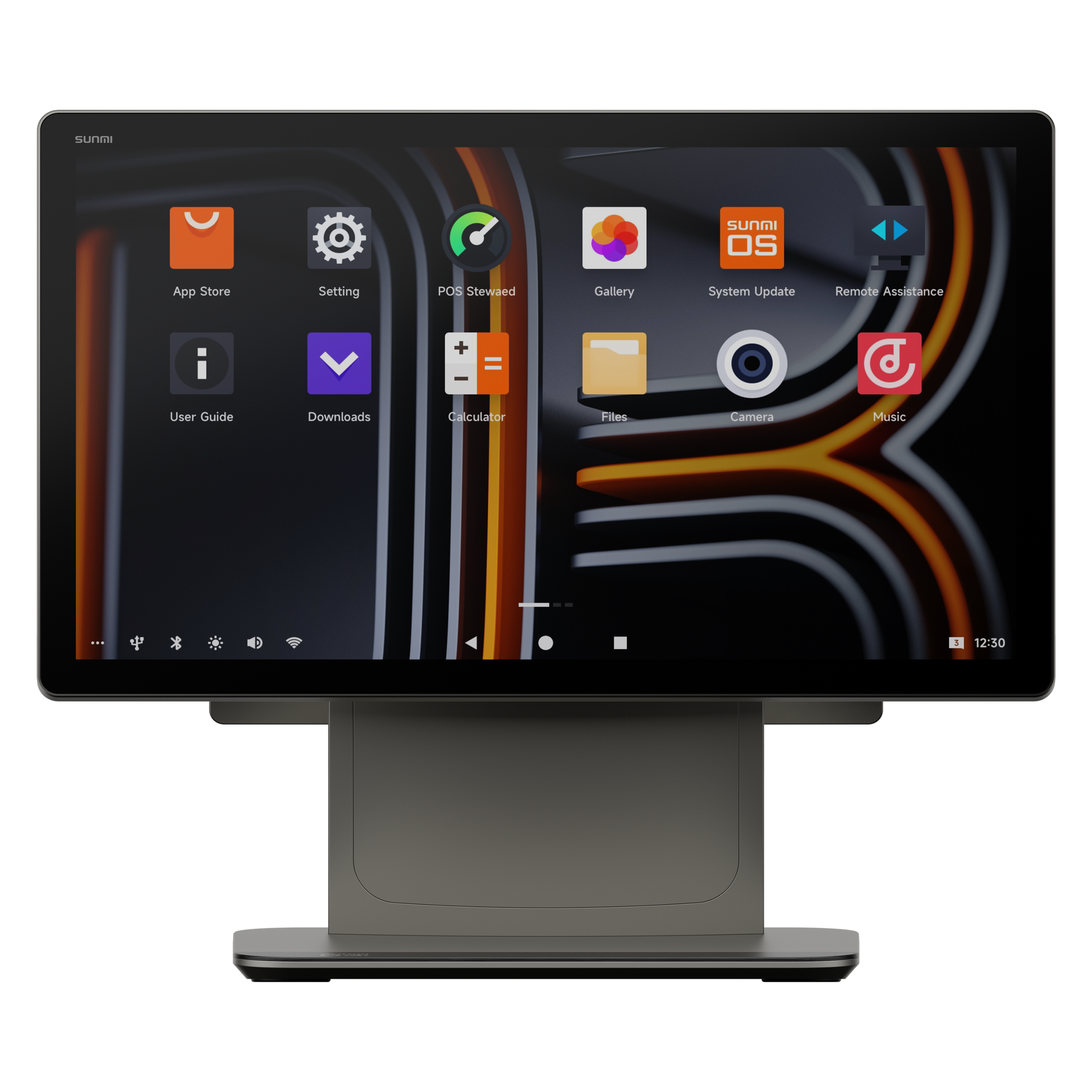 Fotografía del POS Android 13 Sunmi D3 Pro Pantalla Dual donde se destaca su interfaz amigable en una de sus dos pantallas
