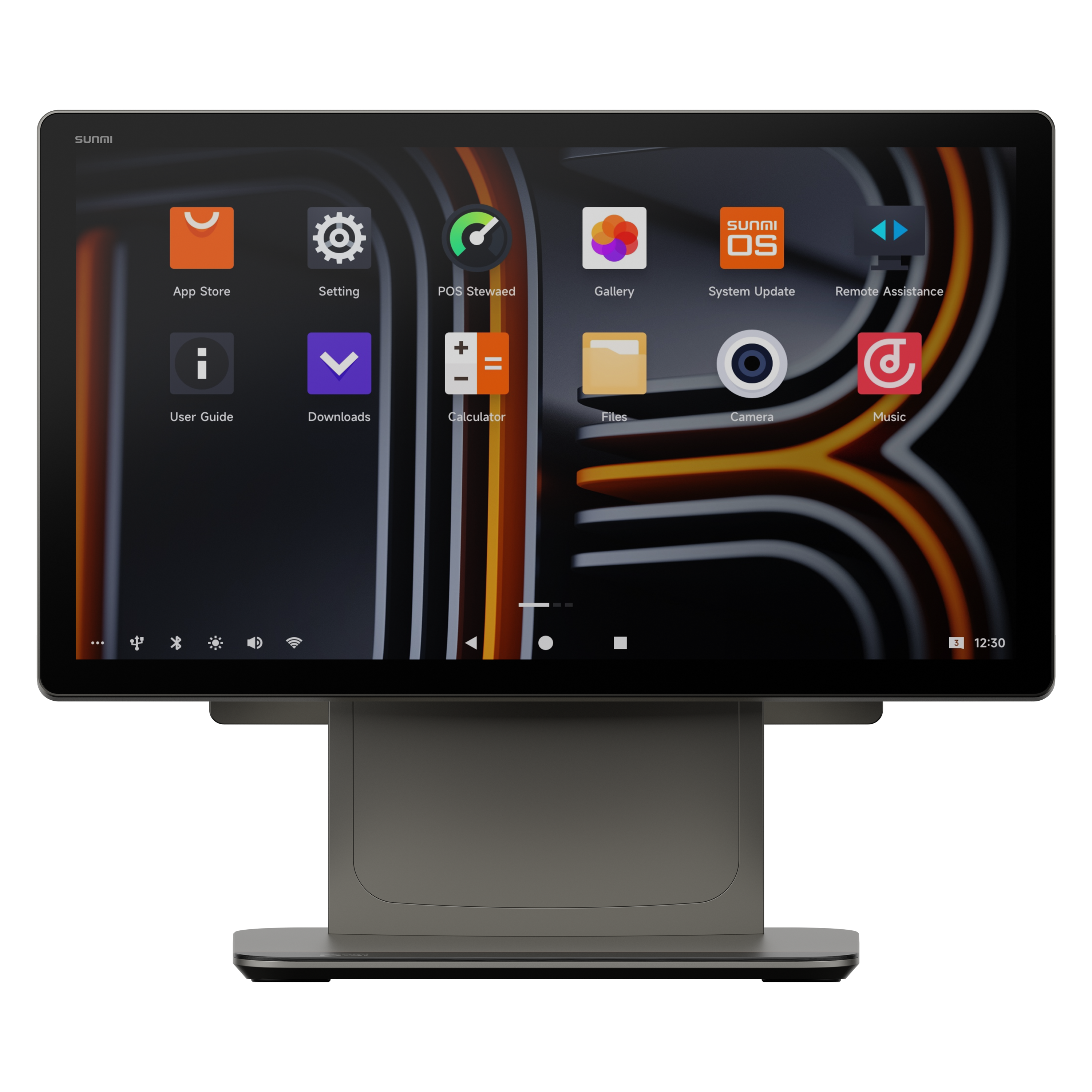 Fotografía del POS Android 13 Sunmi D3 Pro Pantalla Dual donde se destaca su interfaz amigable en una de sus dos pantallas