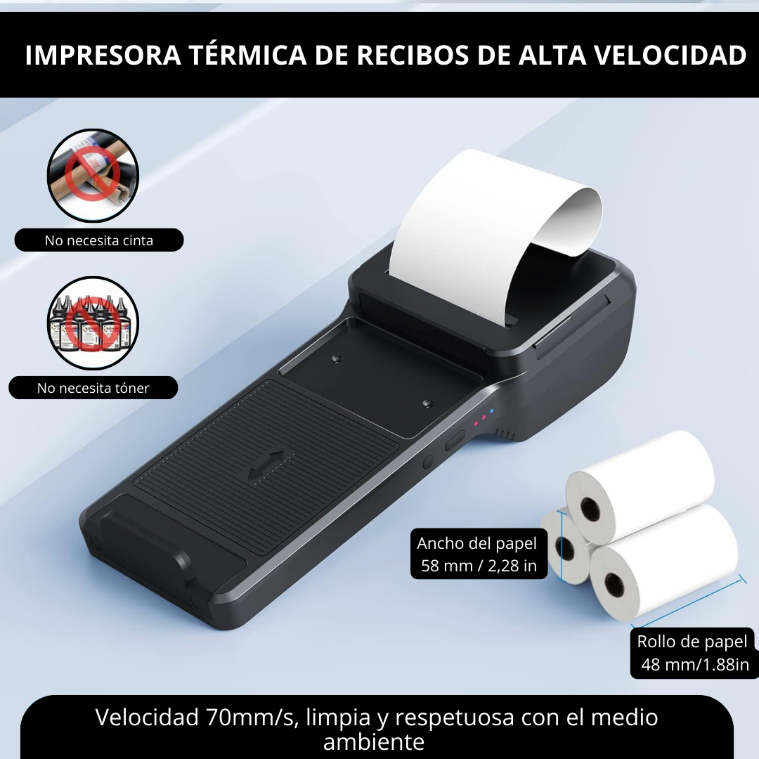 XP-P1 Portable Thermal Printer and 1D/2D Barcode Scanner Point of Sale