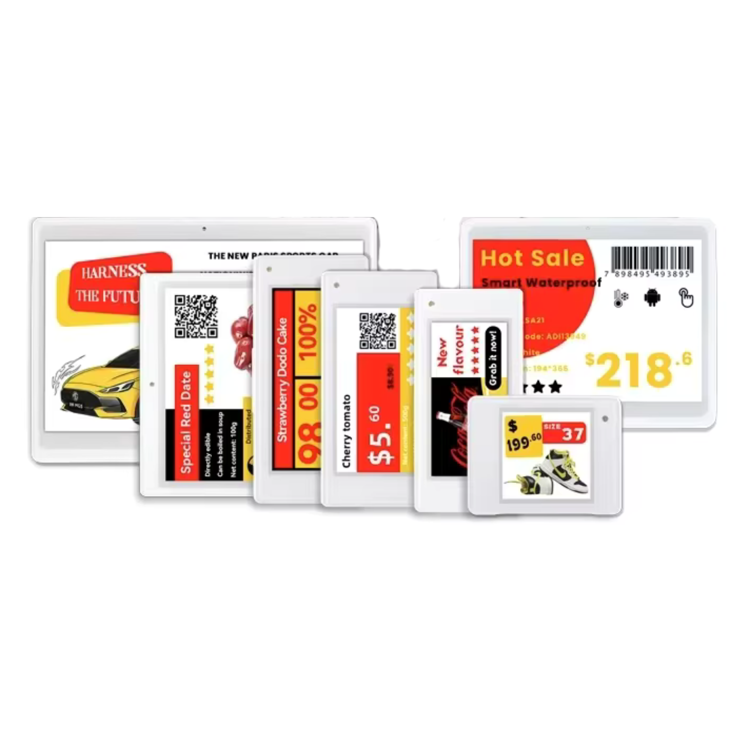 Etiqueta Electrónica para Estantes - Cuatro Colores