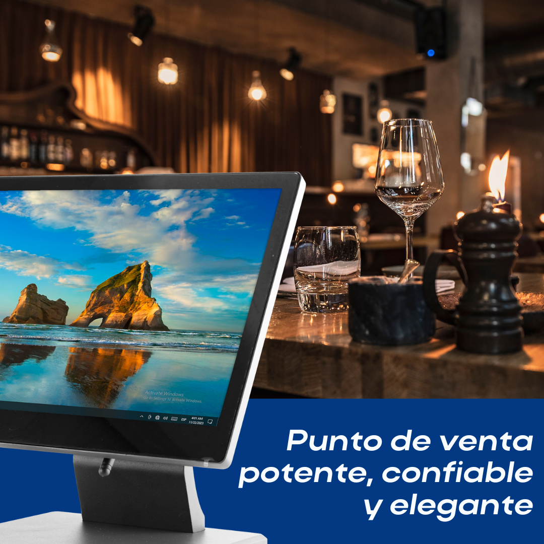 Punto de Venta Windows 10 con Pantalla Táctil de 15.6'' M8W