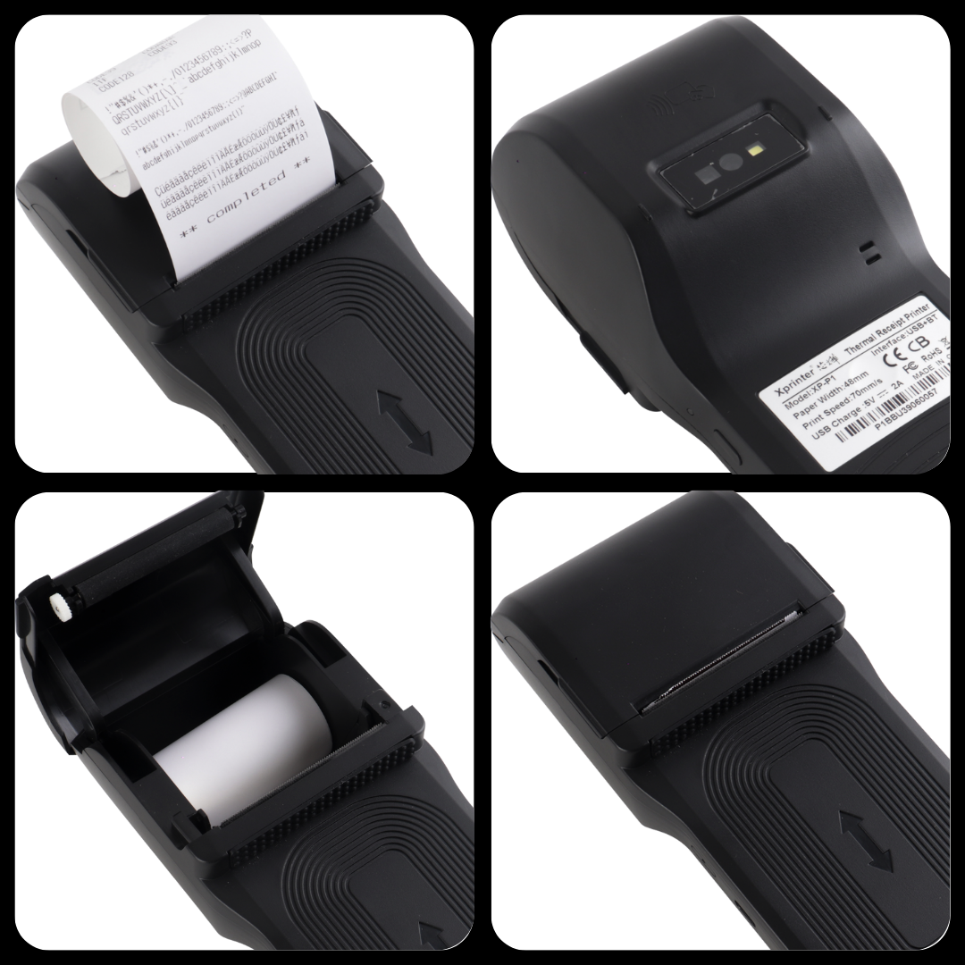 XP-P1 Portable Thermal Printer and 1D/2D Barcode Scanner Point of Sale